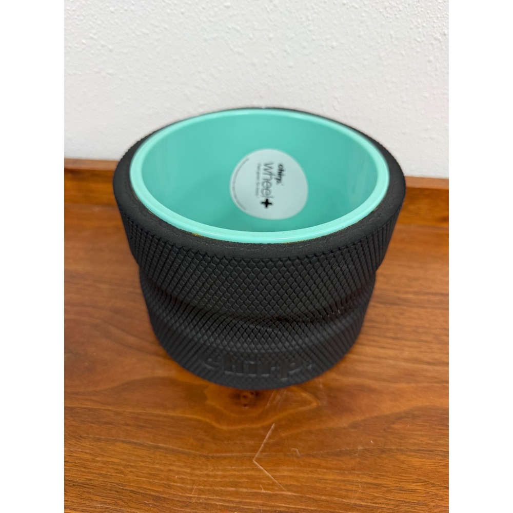 Chirp Wheel+ 6 Inch Deep Tissue Back Roller Teal Black Yoga Foam Muscle Relief - Picture 2 of 5